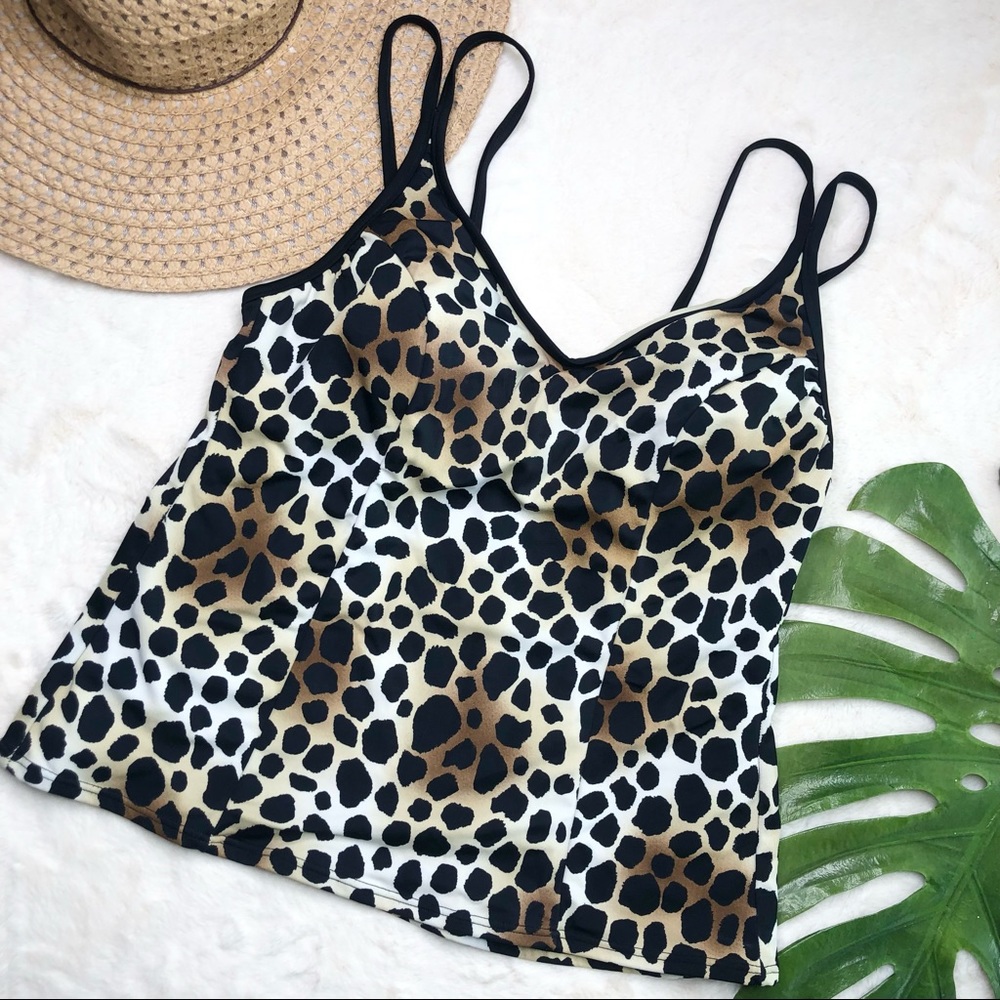 Miraclesuit Cheetah Animal Print Tankini Top